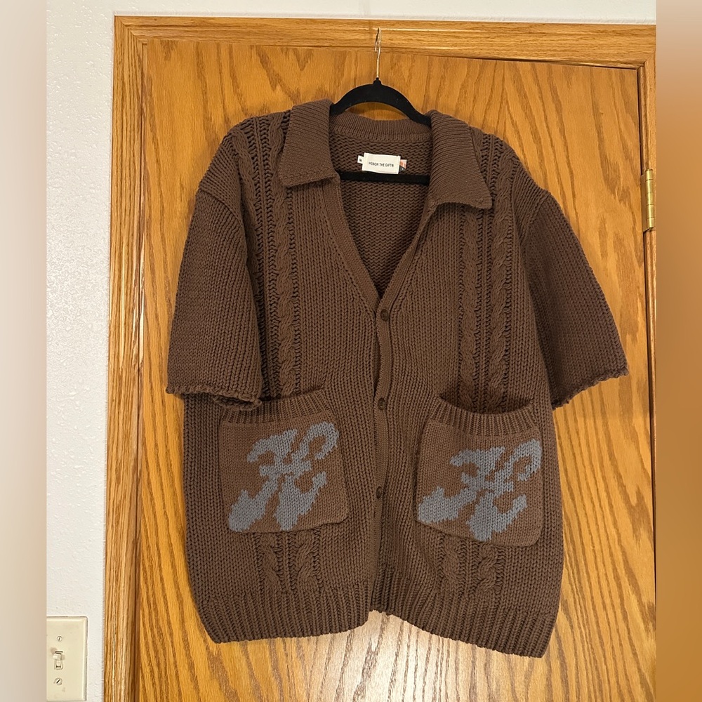 Honor The Gift High Roller Men's Short Sleeve Cardigan - NWT - Size M